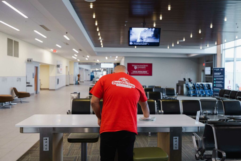 airport janitorial cleaning provided by Dura-Shine Clean